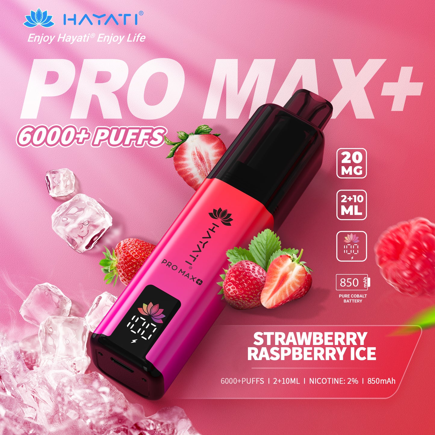 HAYATI Pro Max Plus Strawberry Raspberry Ice Kit