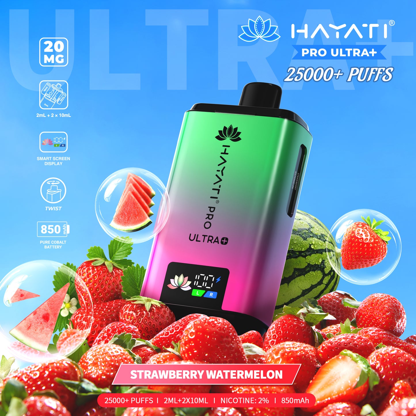 HAYATI Pro Ultra Plus Strawberry Watermelon