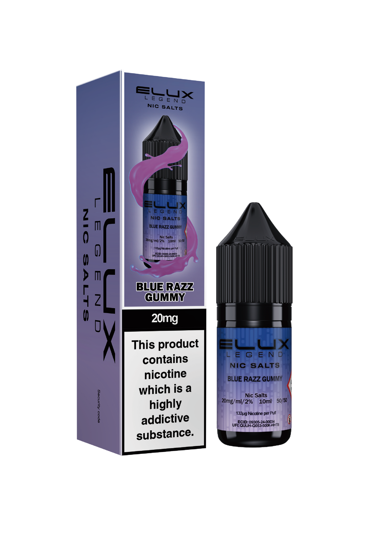 ELUX Legends Blue Razz Gummy 10/20MG